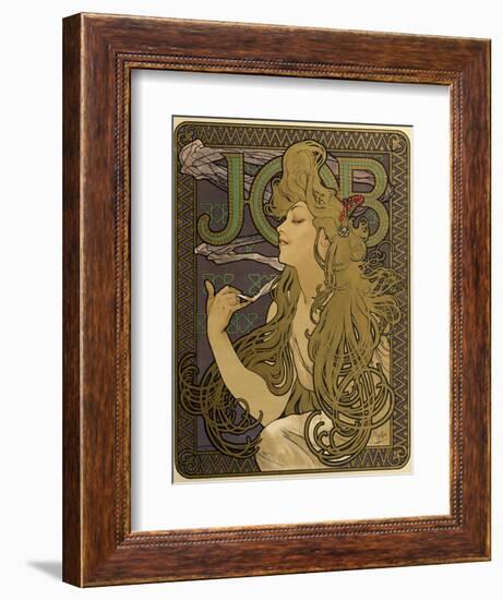 JOB Cigarettes, c. 1897-Alphonse Mucha-Framed Giclee Print