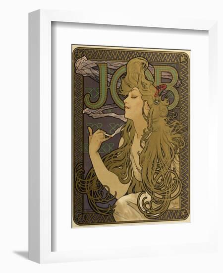 JOB Cigarettes, c. 1897-Alphonse Mucha-Framed Giclee Print