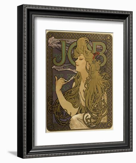 JOB Cigarettes, c. 1897-Alphonse Mucha-Framed Giclee Print