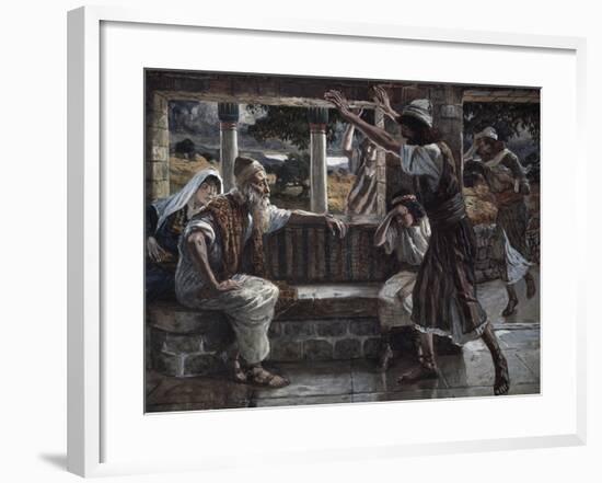 Job Hears Bad Tidings-James Jacques Joseph Tissot-Framed Giclee Print