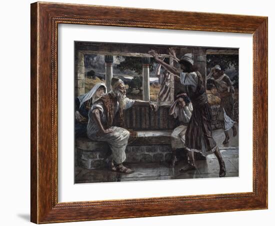 Job Hears Bad Tidings-James Jacques Joseph Tissot-Framed Giclee Print