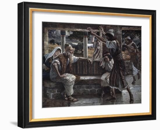 Job Hears Bad Tidings-James Jacques Joseph Tissot-Framed Giclee Print