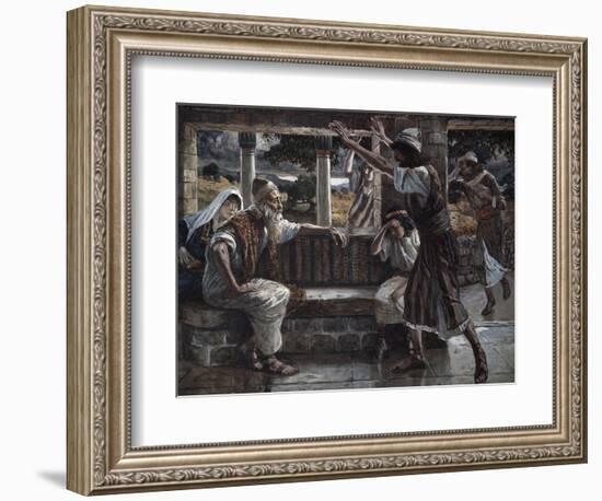 Job Hears Bad Tidings-James Jacques Joseph Tissot-Framed Giclee Print