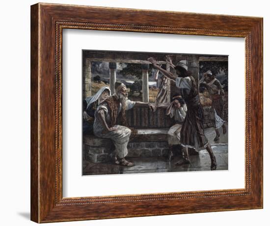 Job Hears Bad Tidings-James Jacques Joseph Tissot-Framed Giclee Print