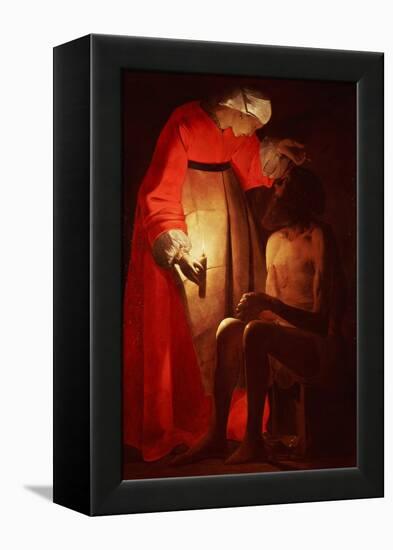 Job Mocked by His Wife-Georges de La Tour-Framed Premier Image Canvas