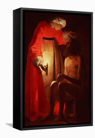 Job Mocked by His Wife-Georges de La Tour-Framed Premier Image Canvas