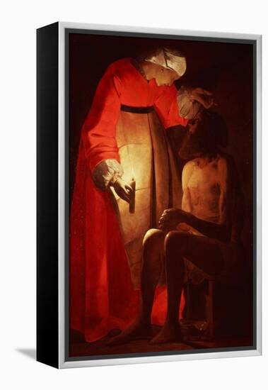 Job Mocked by His Wife-Georges de La Tour-Framed Premier Image Canvas
