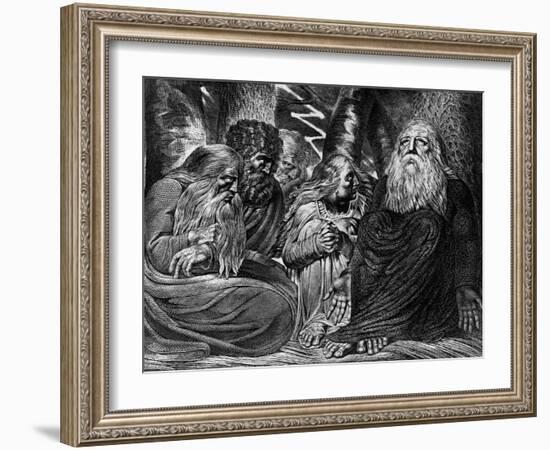 Job's Complaint-William Blake-Framed Giclee Print