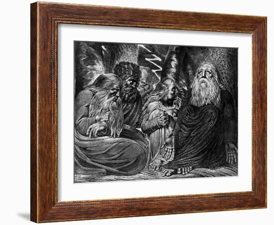 Job's Complaint-William Blake-Framed Giclee Print