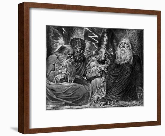 Job's Complaint-William Blake-Framed Giclee Print