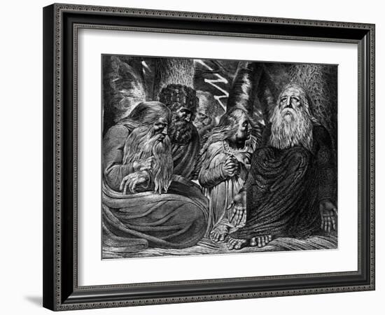 Job's Complaint-William Blake-Framed Giclee Print