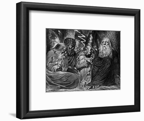 Job's Complaint-William Blake-Framed Premium Giclee Print