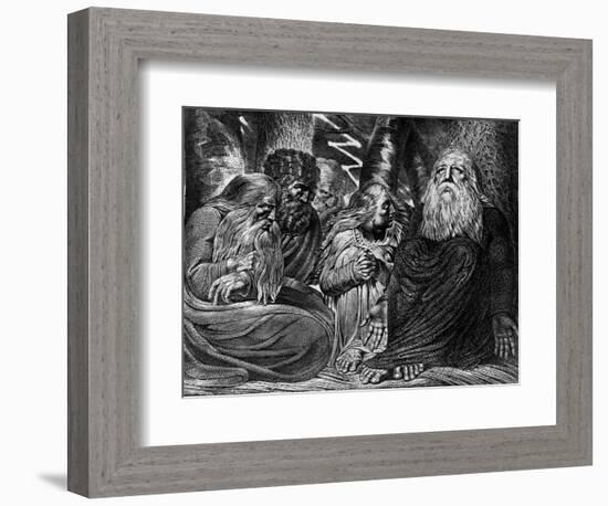 Job's Complaint-William Blake-Framed Premium Giclee Print