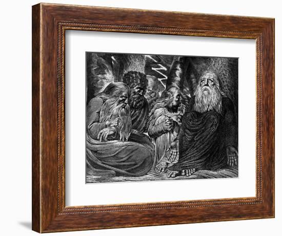 Job's Complaint-William Blake-Framed Premium Giclee Print