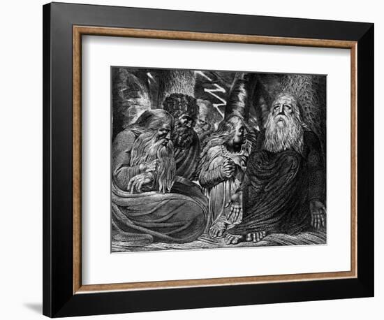 Job's Complaint-William Blake-Framed Giclee Print