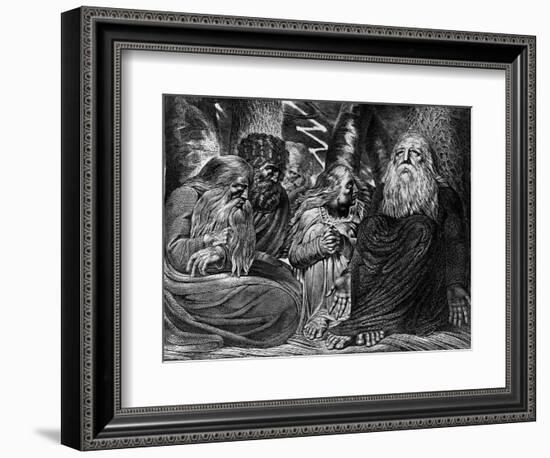 Job's Complaint-William Blake-Framed Giclee Print