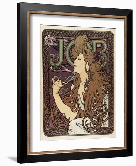 Job-Alphonse Mucha-Framed Art Print