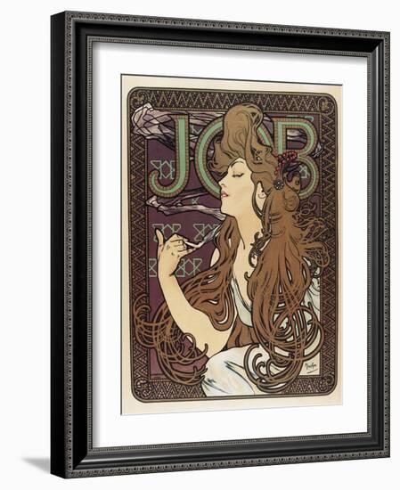 Job-Alphonse Mucha-Framed Art Print