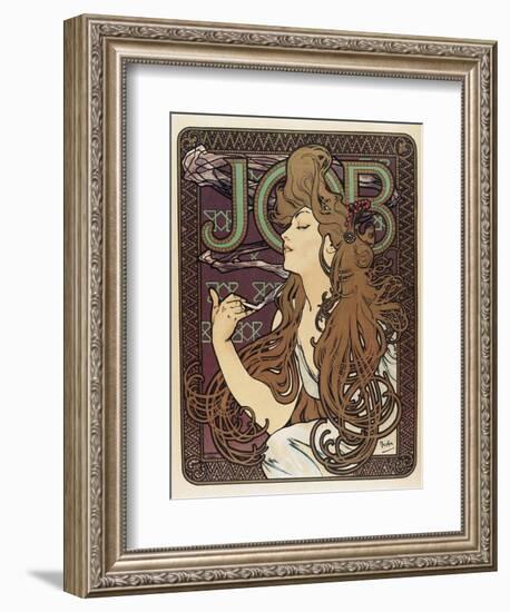 Job-Alphonse Mucha-Framed Art Print