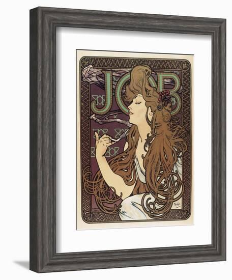 Job-Alphonse Mucha-Framed Art Print