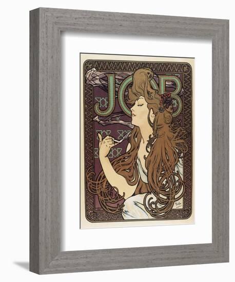 Job-Alphonse Mucha-Framed Art Print