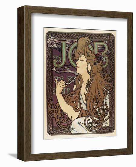 Job-Alphonse Mucha-Framed Art Print