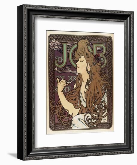 Job-Alphonse Mucha-Framed Art Print