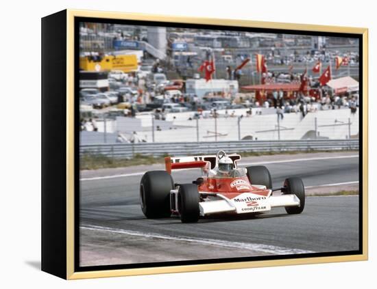 Jochen Mass Racing a Mclaren-Cosworth M23, Spanish Grand Prix, Jarama, Spain, 1977-null-Framed Premier Image Canvas