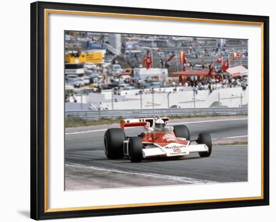 Jochen Mass Racing a Mclaren-Cosworth M23, Spanish Grand Prix, Jarama, Spain, 1977-null-Framed Photographic Print