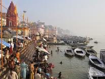 Ghats on the River Ganges, Varanasi (Benares), Uttar Pradesh, India, Asia-Jochen Schlenker-Photographic Print