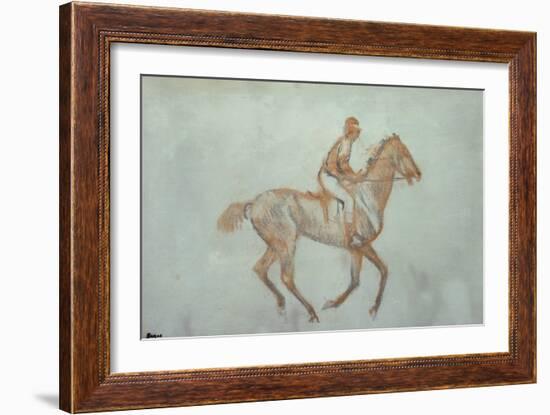 Jockey at a Canter, c.1881-Edgar Degas-Framed Giclee Print