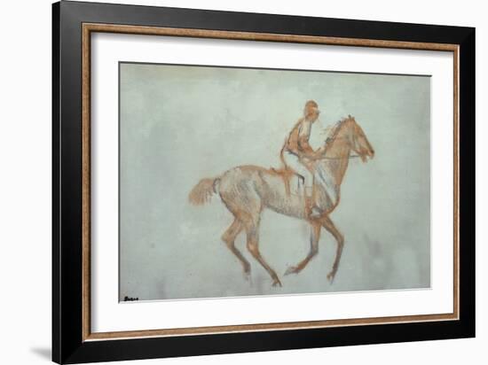 Jockey at a Canter, c.1881-Edgar Degas-Framed Giclee Print