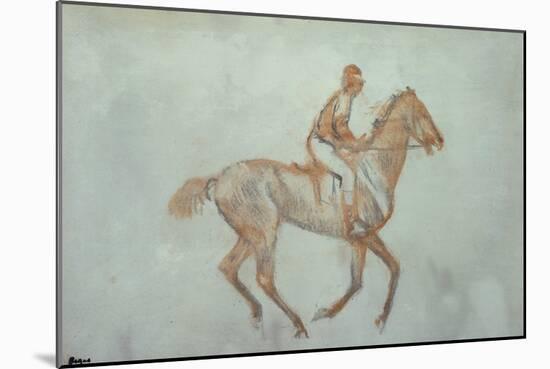 Jockey at a Canter, c.1881-Edgar Degas-Mounted Giclee Print