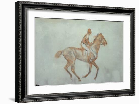 Jockey at a Canter, c.1881-Edgar Degas-Framed Giclee Print