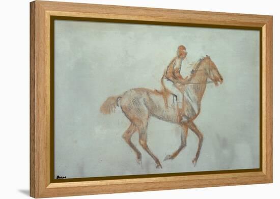 Jockey at a Canter, c.1881-Edgar Degas-Framed Premier Image Canvas