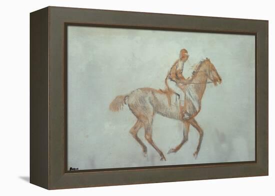 Jockey at a Canter, c.1881-Edgar Degas-Framed Premier Image Canvas