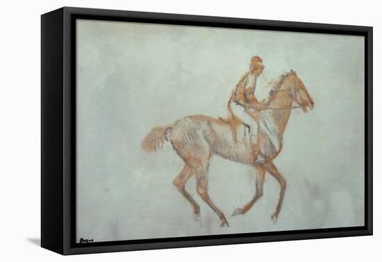 Jockey at a Canter, c.1881-Edgar Degas-Framed Premier Image Canvas