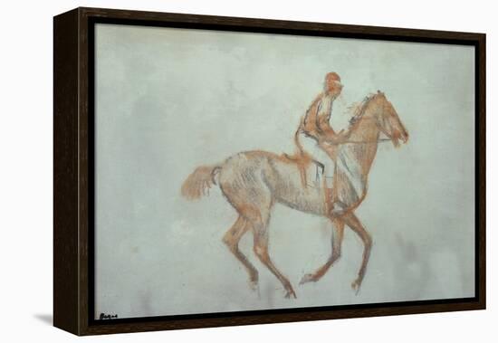 Jockey at a Canter, c.1881-Edgar Degas-Framed Premier Image Canvas