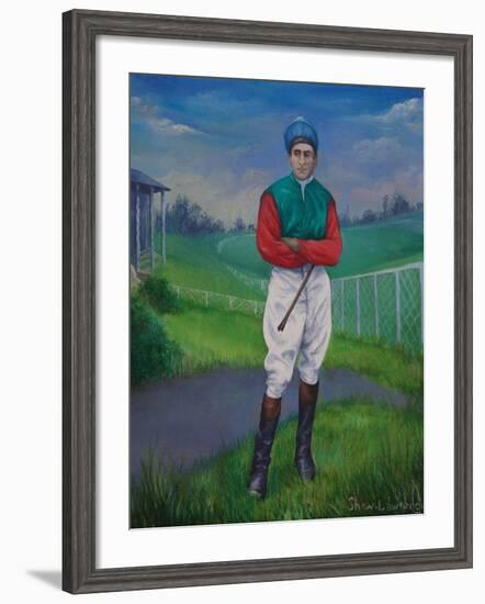 Jockey, Bill Smith Derby Winner, 1975-Bettina Shaw-Lawrence-Framed Giclee Print