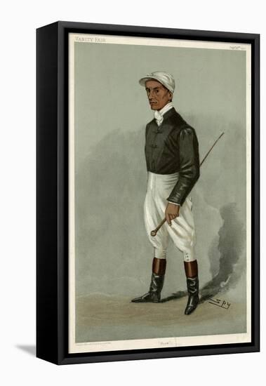 Jockey, Fred Rickaby VF-Leslie Ward-Framed Stretched Canvas