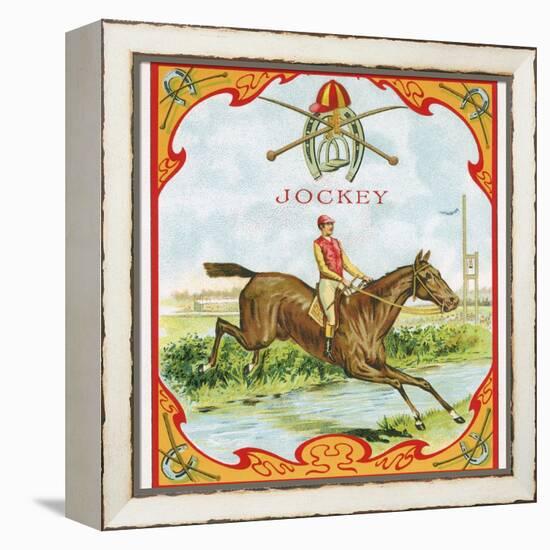 Jockey Tobacco Label-null-Framed Premier Image Canvas