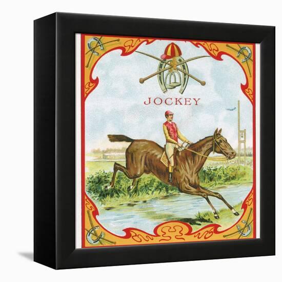 Jockey Tobacco Label-null-Framed Premier Image Canvas