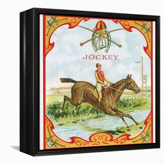 Jockey Tobacco Label-null-Framed Premier Image Canvas