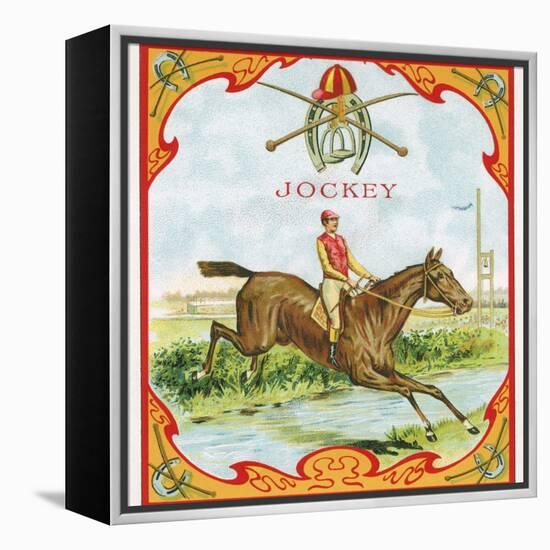 Jockey Tobacco Label-null-Framed Premier Image Canvas