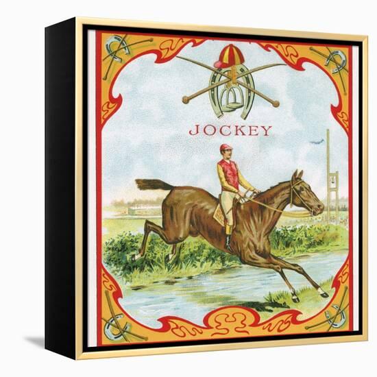 Jockey Tobacco Label-null-Framed Premier Image Canvas