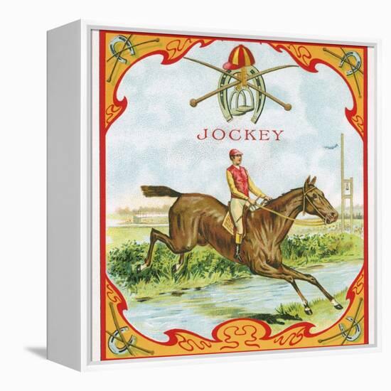 Jockey Tobacco Label-null-Framed Premier Image Canvas