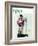 "Jockey Weighing In" Saturday Evening Post Cover, June 28,1958-Norman Rockwell-Framed Giclee Print