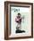 "Jockey Weighing In" Saturday Evening Post Cover, June 28,1958-Norman Rockwell-Framed Giclee Print