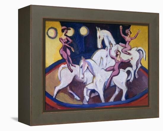 Jockeyakt-Ernst Ludwig Kirchner-Framed Premier Image Canvas