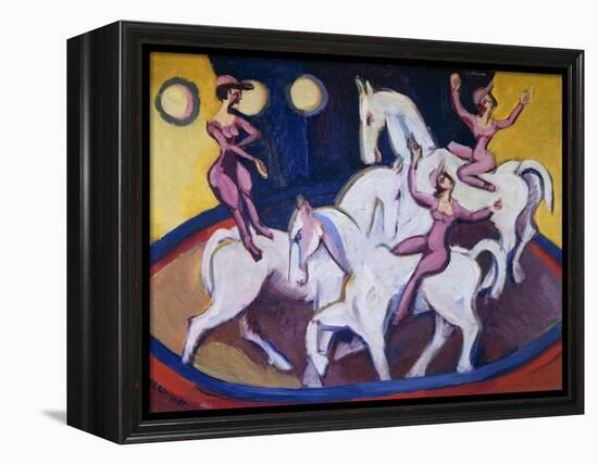 Jockeyakt-Ernst Ludwig Kirchner-Framed Premier Image Canvas